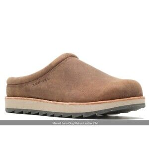 Merrell Juno Clog Walrus Leather Slip On Men's 7 US Nature Brown Casual Slipper